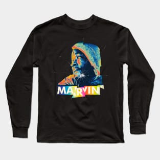 ART GLASS - MARVIN GAYE 90S Long Sleeve T-Shirt